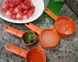 A picture of step 1 of Watermelon mojito.