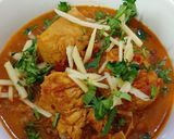 A picture of step 8 of Dhaba Koyla Karahi & Naans.