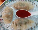 A picture of step 8 of Chicken Momos.