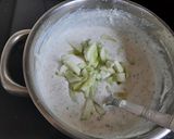 A picture of step 2 of Cucumber and flax seeds raita.
