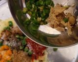 A picture of step 2 of Quick and easy Potato Peas Samosa Roll.