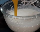 A picture of step 1 of No churn mango ice cream.