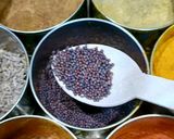 A picture of step 2 of Maharashtrian Lunch Thali of Bhakri, Vangyache Bharit, Phodniche Varan, Gul aani Tup.