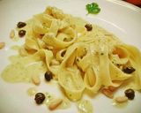 Foto del paso 7 de la receta Fettuccine al pesto de alcaparras