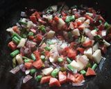 A picture of step 8 of Mixed Vegetable Upma.