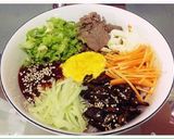Hình bước làm 5 của món Cơm trộn (비빔밥)