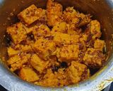 A picture of step 3 of Gujarati Vadi sabji.