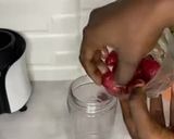 A picture of step 1 of Strawberry and banana smoothie.
