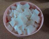 Foto langkah ke 5 dari resep Es Buah Naga Jelly.