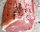 A picture of step 1 of My Roasted Gammon.😘.