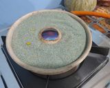 A picture of step 6 of Handvo traditional style.