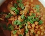 A picture of step 7 of Murgh cholay.