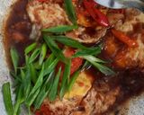 Foto langkah ke 3 dari resep Telur ceplok kuah kecap pedas manis.