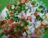 A picture of step 2 of Moong dal Appe with Bell Peppers.