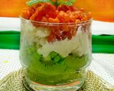 A picture of step 6 of Tri colour parfait.