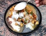 A picture of step 3 of Chola Samosa Chaat 📌.