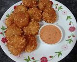 A picture of step 4 of Sabudana vada.