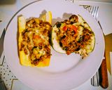 Töltött cukkini darált hússal sok sajttal 🥂🥂 recept fázis 8 fotója