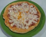 Foto langkah ke 4 dari resep Pizza teflon meat chicken with mozzarella😍.