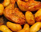Une image de l'étape 4 de Cuisses de poulet et ses grenailles.
