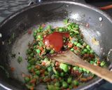 A picture of step 3 of Veggie Tikki.