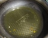 A picture of step 3 of Gajar, green chilli and lili haldar pickle.
