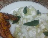 A picture of step 8 of Muhogo wa nazi with baked chicken tikka #my coconut dish contest.