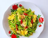 Foto langkah ke 4 dari resep Orak Arik Telur Buncis Saus Tiram.