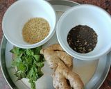 A picture of step 1 of Adrak - Pudina Chai --- Indian Ginger - Mint Tea, A Wellness Drink In Monsoon.