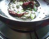 A picture of step 3 of Palak kadhi.