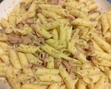 Gombás pestos penne gluténmentesen recept fázis 3 fotója