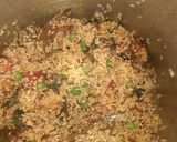 A picture of step 2 of Masale Bhat.