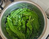 A picture of step 1 of Spinach Oats Tikki.