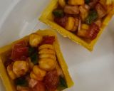 A picture of step 4 of Italian poppers.