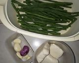 Foto langkah ke 1 dari resep 79. Tumis Kacang Panjang dan Tahu.