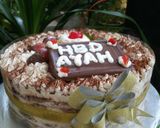 Foto langkah ke 17 dari resep Tiramisu Egg Drops Bday Cake.#cepat,mudah no ribet,tp rasa&harga.