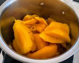 A picture of step 1 of Mango Jam.