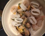 A picture of step 1 of Seafood Stir Fry! No Carbs.