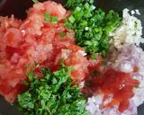 A picture of step 2 of Cheese nachos with salsa and guacamole.
