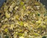 Une image de l'étape 4 de Œuf coulant sur son Risotto aux poireaux & champignons.