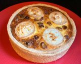 Une image de l'étape 4 de Tarte au saumon, poireaux et chèvre.