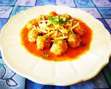 Foto del paso 8 de la receta: Mini pelotillas de carne de pollo en salsa de tomate 🍅🐔