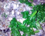 A picture of step 4 of Sig's Spinach and Mushroom Cannelloni.