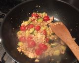 A picture of step 3 of Cheap & Easy Salmon Tagliatelle.