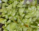 A picture of step 1 of Cucumber raita.