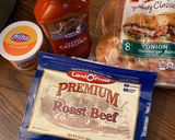 A picture of step 4 of Arby’s beef and cheddar copycat.