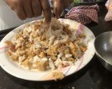 A picture of step 1 of Bread Pulao.