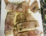 A picture of step 2 of Pan seared fillet with lemon browned butter sauce 🤤🤤.