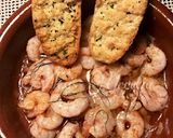 Foto del paso 8 de la receta Gambas al ajillo con aceite dargan y ajos rojos morunos