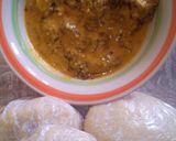 A picture of step 2 of Groundnut soup and ugali.
